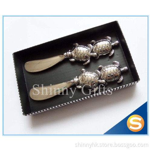 Metal Turtle Design stainless steel knife Butter Knife